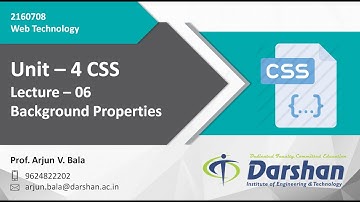 Unit 4: Background Properties in CSS