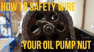 How To Safety Wire Your BMW Oil Pump Nut
