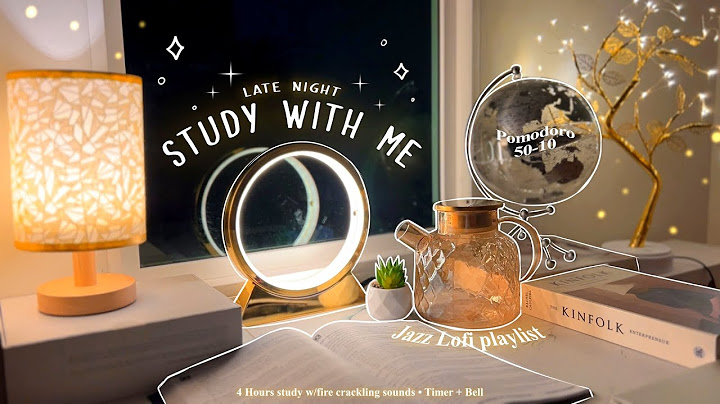 4-HOUR🌕Study With Me • Fire Crackling🕯️+ Jazz Lofi bgm • Pomodoro 50-10 • Day230💫