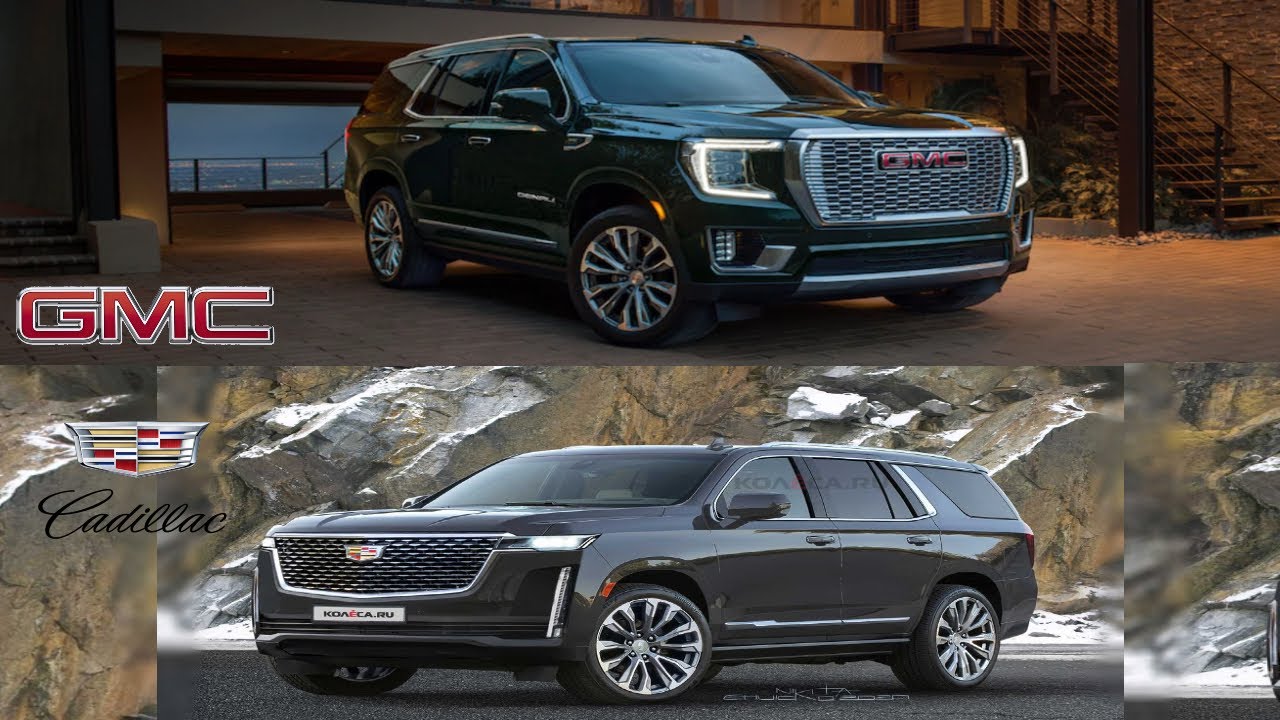 2021 Cadillac Escalade VS 2021 GMC Yukon Denali - YouTube.