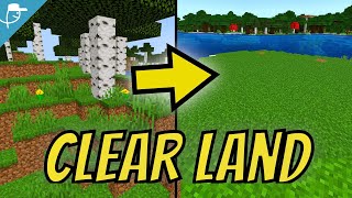 How to Clear/Destroy Land in Bedrock Minecraft on Xbox, PS5, Java PC, Switch and PE With Commands!