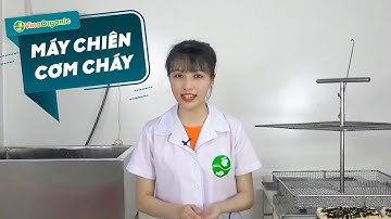 Máy chiên cơm cháy chà bông 80L, cơm rong biển VinaOrganic