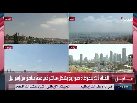 إطلاق صواريخ من إيران نحو إسرائيل وتفعيل الدفاعات الجوية