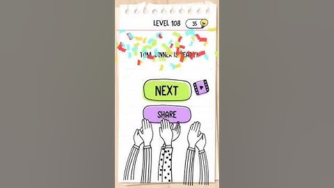 Brain test level 108 Eeek ! Catch it before my mom suffers a heart attack!