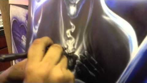 part 8 airbrush grim reaper with Jaime Rodriguez