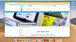 How to navigate the Long Beach Public Library website screenshot 1