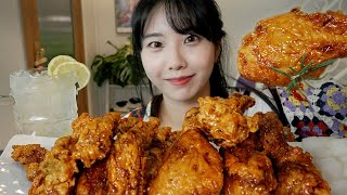 Homemade Honey Combo Chicken Mukbang ASMR | Korean Chicken Mukbang Show