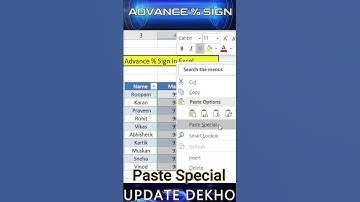 Percentage Sign in excel Excel interview questions #excel #shorts #exceltipshindi