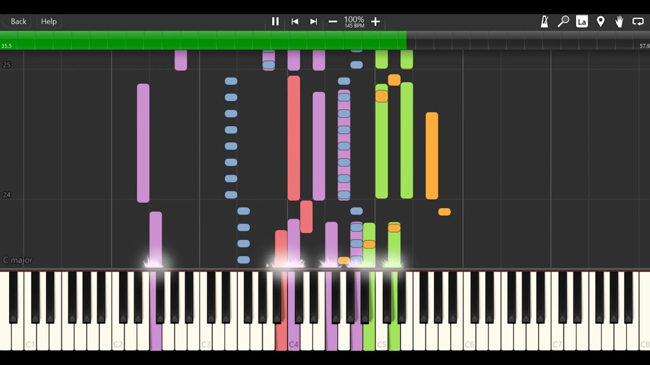 Gordon's Season 1 Theme On Synthesia (Sudrian Afro)