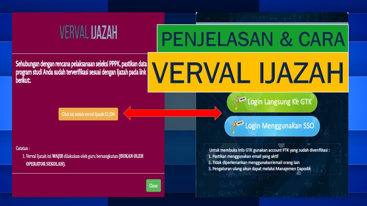 Cara Verval Ijazah S1 D4 Di Infogtk Seleksi Pppk Sinau Thewe Com