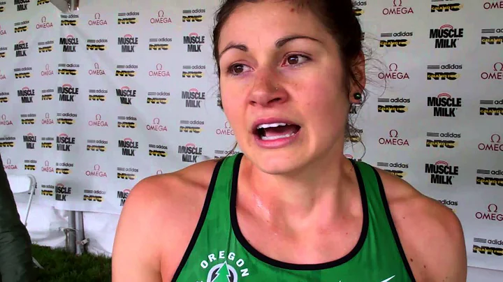 Bridget Franek after getting the 'A' at the 2013 a...