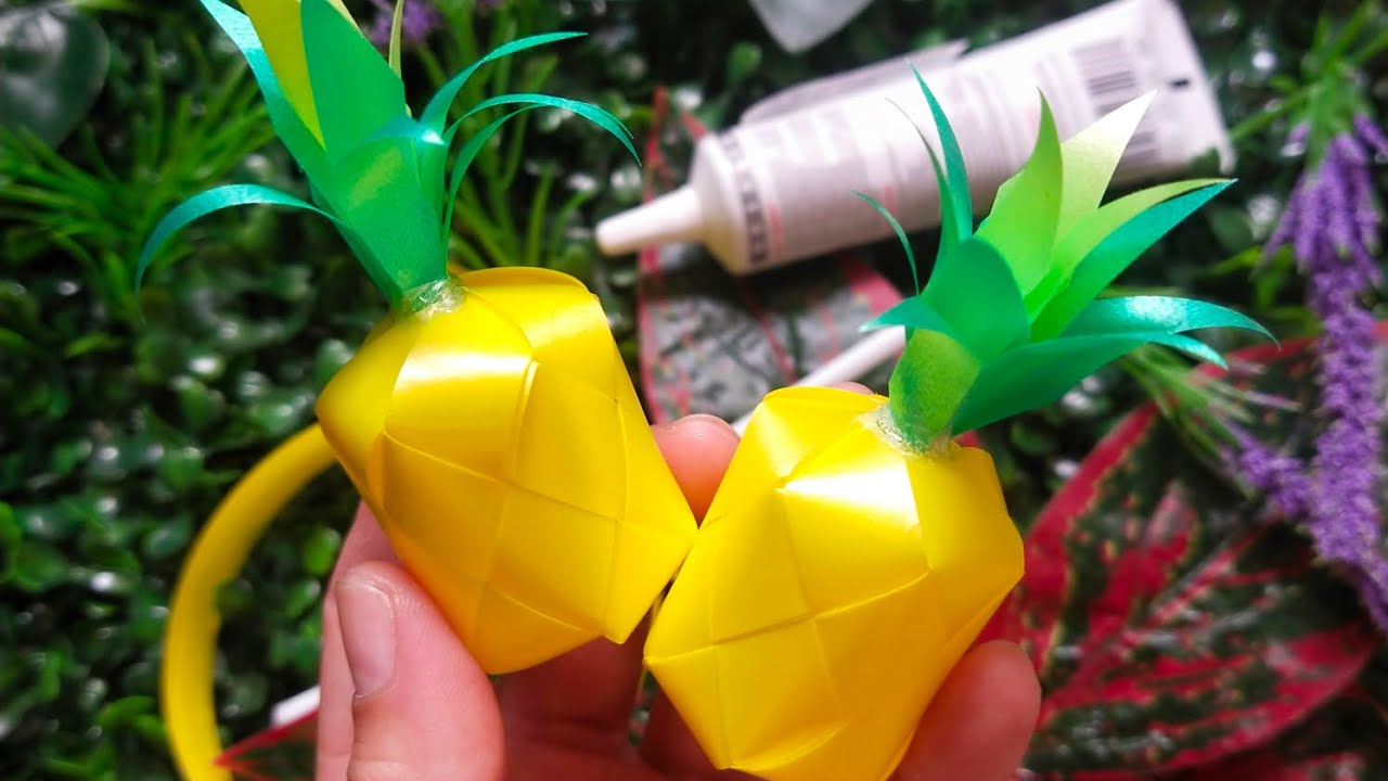 แบ่งปันวิธีทำเหรียญโปรยทานตัวสับปะรด ไม่ต้องแบ่งริบบิ้น