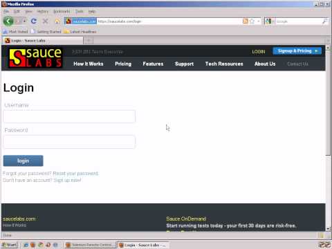 Robot Framework and Sauce Labs OnDemand