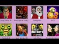 Scary Neighbor,Grandpa And Granny,Santa Granny,Scary Teacher,PvZ 3,FNaF 4,Tempel Run 2,Call of Duty