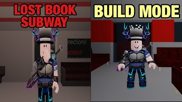 RECREATING LOST BOOK CHAPTER 1 "SUBWAY" CUTSCENE IN BUILD MODE!!! /ROBLOX PIGGY/