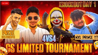 NXL LIMTIED TOURNAMENT KNOCKOUT DAY -1 PRINCE || #freefIRE #gaming #freefirelive #freefirehighlights