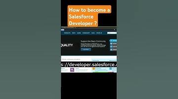 How to become a Salesforce Developer #salesforce #salesforcedeveloper #trendingshorts