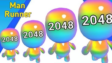 MAN RUNNER 2048 - Jelly Run 2048 Max Level Gameplay