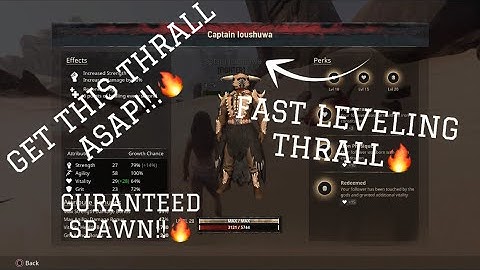 Great Fast Leveling Thrall! - Conan Exiles Tips! - 1