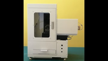 5-axis CNC milling machine desktop type using coolant to machine with aluminum