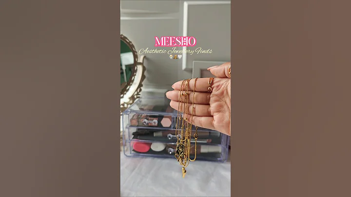 Aesthetic Jewellery Finds from Meesho 💕 Check my community post for link 🖇️ #meeshojewellery
