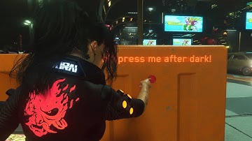 Yes... Developers actually added this button in Night City