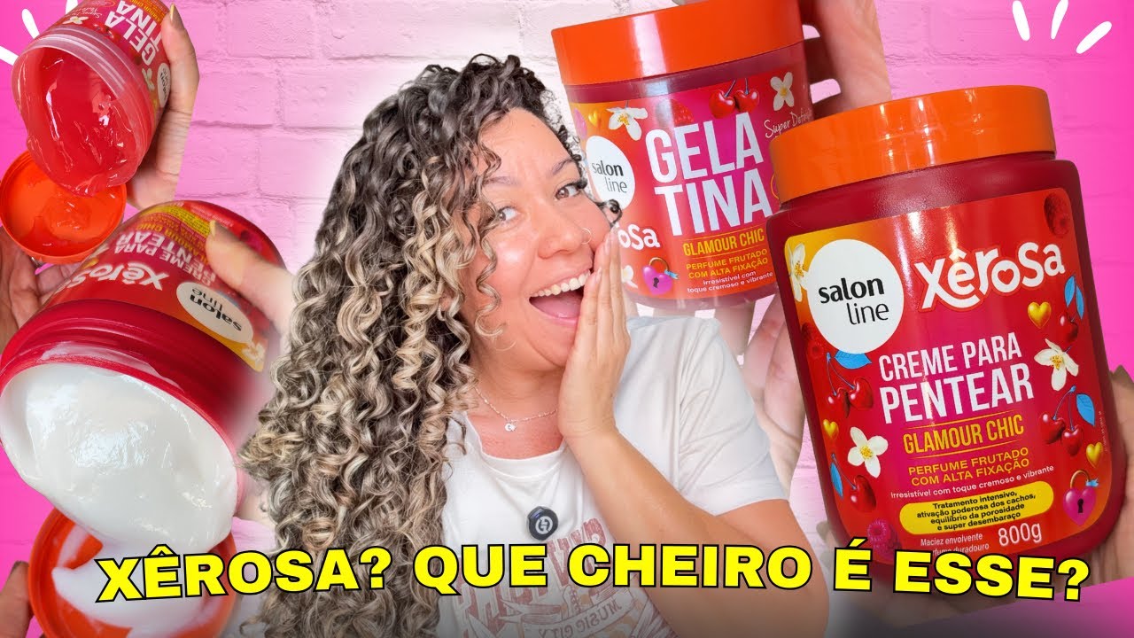 TESTANDO XÊROSA LANÇAMENTO DA SALON LINE * Glamour Chic Xêrosa Salon Line 