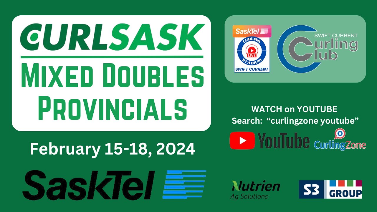 Gamble/Kalthoff vs. Ingram/Tenetuik - Draw 2 - Saskatchewan Mixed Doubles Curling Provincials [6]