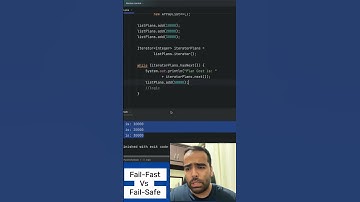 Fail-fast iterators VS Fail-safe iterators. #corejava #javacollectionsframework #coding