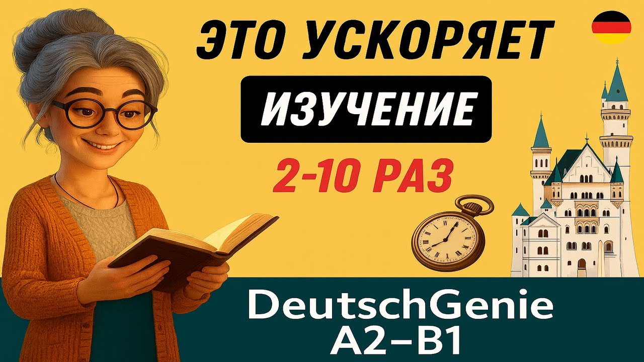 Учимся говорить ДЛИННЕЕ и БЫСТРЕЕ (A2–B1) Немецкий для уверенного общения.