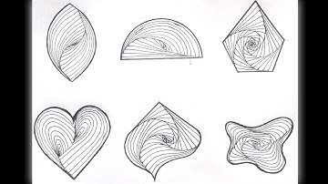 How to draw Zentangle Paradox Pattern in a different Shapes / Zentangle Pattern for Beginners