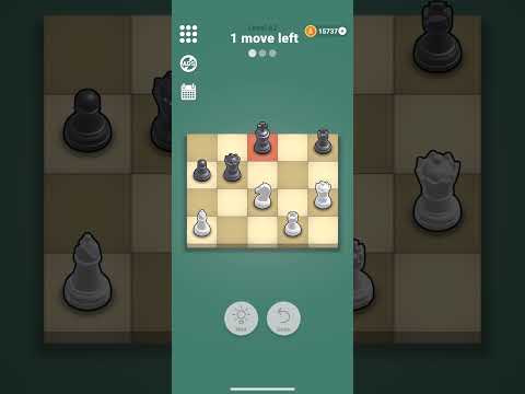 Pocket Chess Level 62 Queen Sacrifice #chess #puzzle #game #gaming #endgames #pocketchess