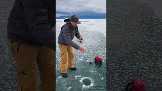 Flathead Lake Trout Ice Fishing Montana