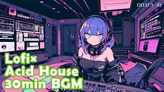 Majestic Synth🎧Lofi × Acid House FreeBGM🎧30分耐久＠作業用BGM　【work out / Driving / Gaming / Studying】