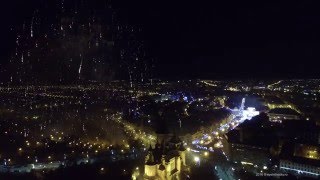 Timisoara 2016 fireworks filmed by Phantom 3 Pro