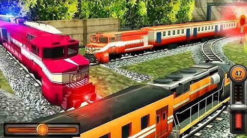 Train Racing Games 3D 2 Player  Railway Station Train Simulator Android GamePlay#8