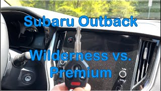 Subaru Outback Comparison - Wilderness vs. Premium models