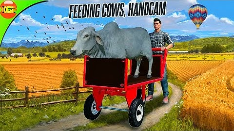 I feed My Cows - Farming Simulator 20 Gameplay with Xbox controller Handcam