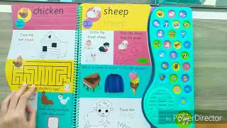 Hinkler - First Steps Write & Wipe on The Farm with Sound / Sound Book ( Review ) Age 3 + Years