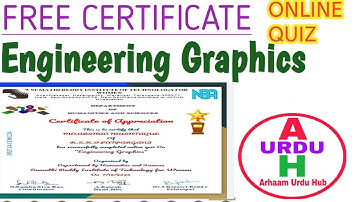 ONLINE QUIZ|QUIZ ON ENGINEERING GRAPHICS|FREE QUIZ CERTIFICATE WITHIN 5 MINUTES