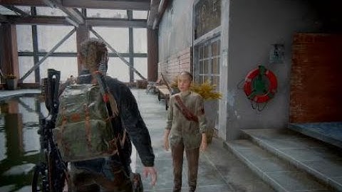 The Last of Us™ Part II - Abby crosses the second skybridge