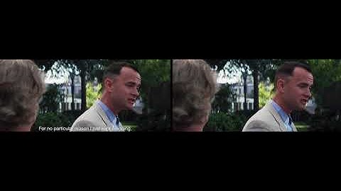 Forrest Gump Running Scene Recreation - Side by Side Comparison
