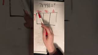 3 digit by 1 digit multiplication AREA MODEL