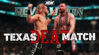 Jon Moxley Vs Hangmam Adam Page - Texas Death Match - AEW Revolution - Highlights.