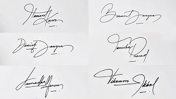 Unique signature style ||  How to create beautiful signature 🔥 | Anup calligraphy |