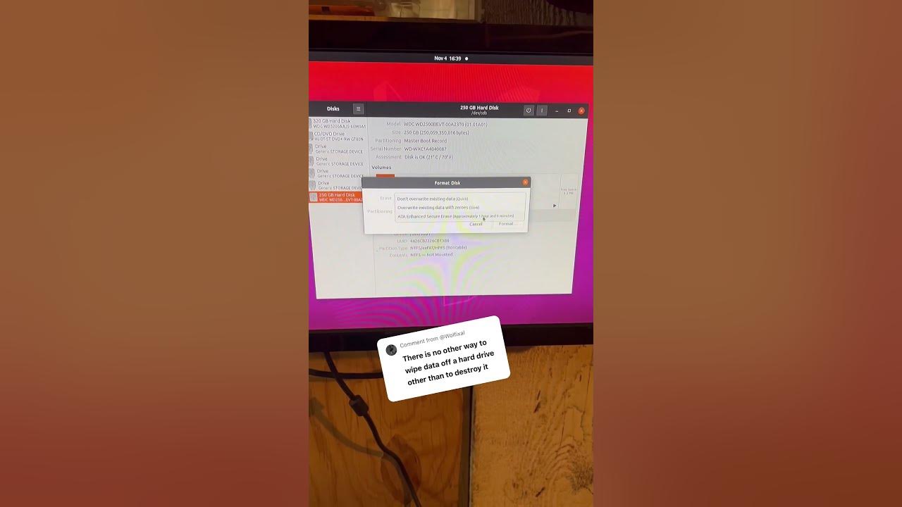 How to properly format a hard drive deleted harddrive 