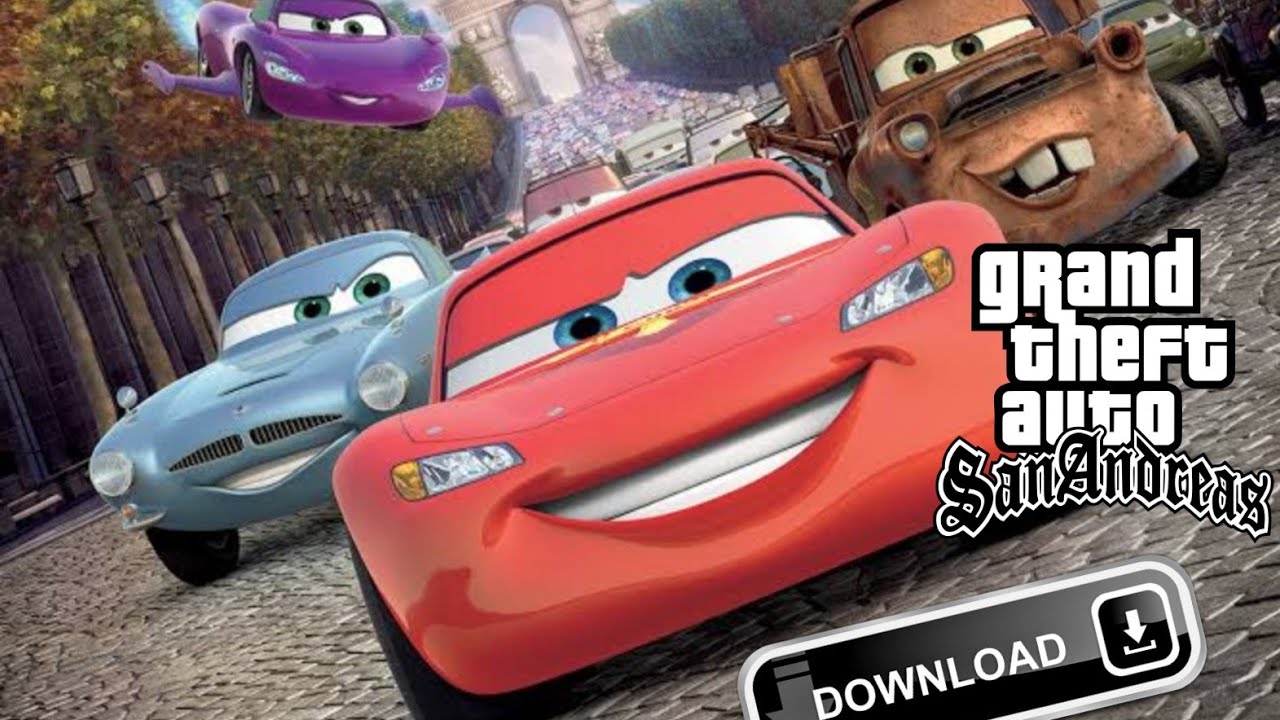 GTA San Andreas Mod Relâmpago McQueen Gameplay