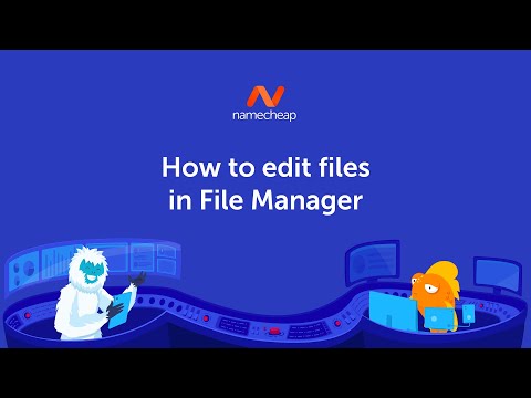 How to edit files in File Manager