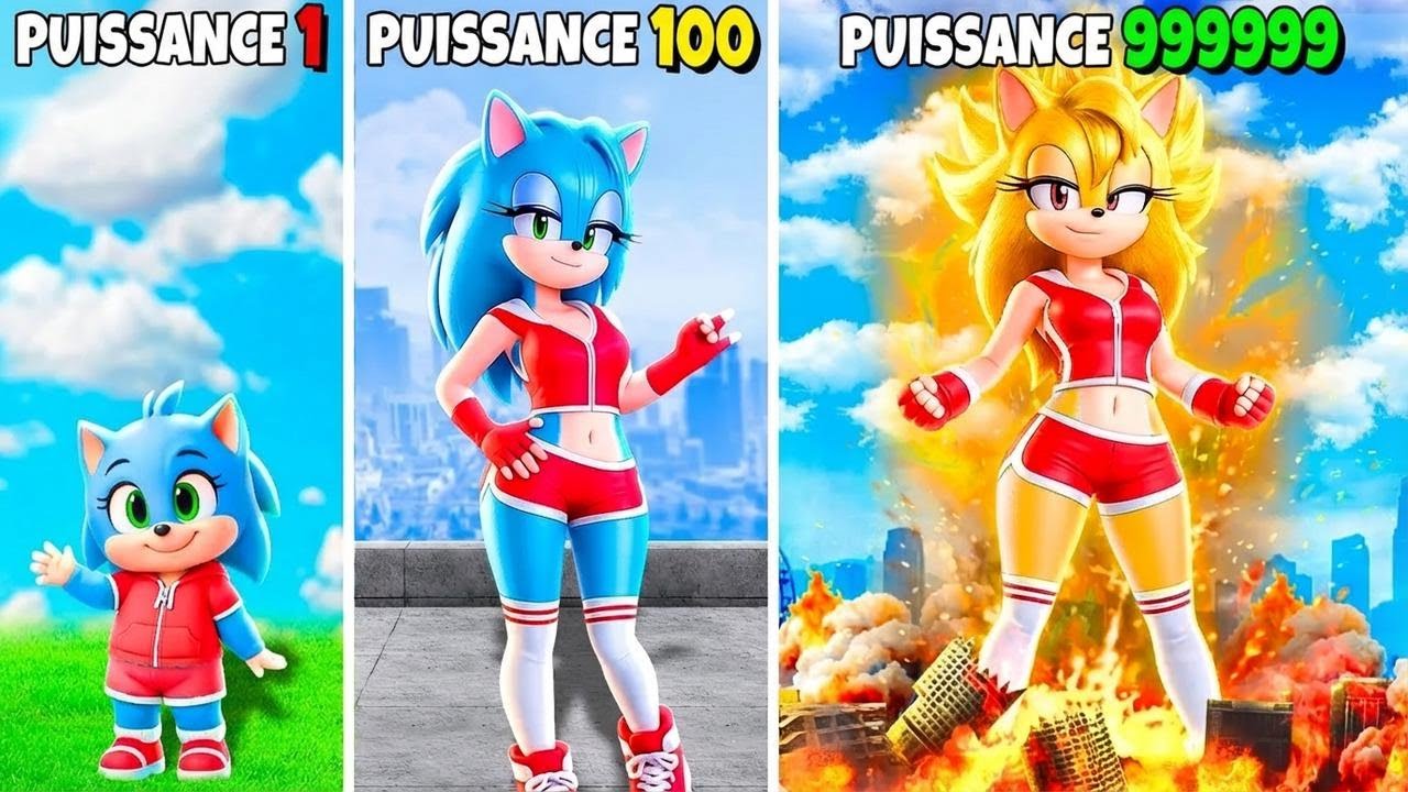 On améliore SONIC FEMELLE dans GTA 5 ! (mod Sonic le film)