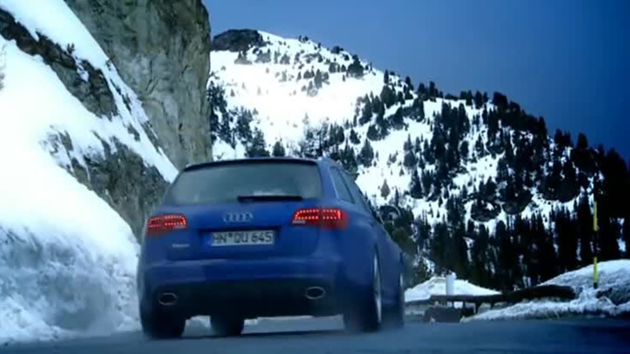 Audi RS6 Vs Para-skier: French Alps Race (HQ) | Top Gear | BBC
